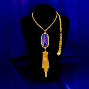 NWOT Kendra Scott "Rayne" Necklace | Colbalt Cat's Eye